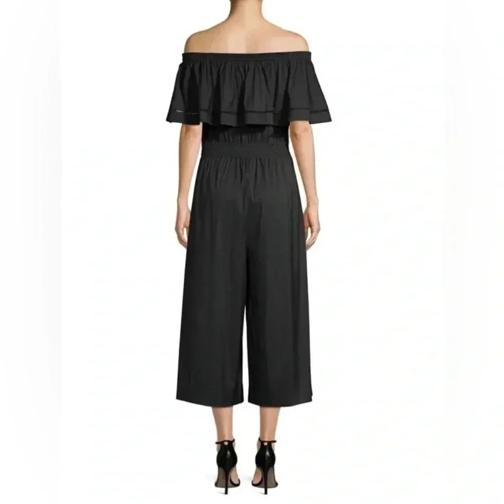 DONNA KARAN Off-The-Shoulder Jumpsuit Medium - Picture 4 of 13